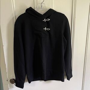 Black Hoodie with Toggle Closures